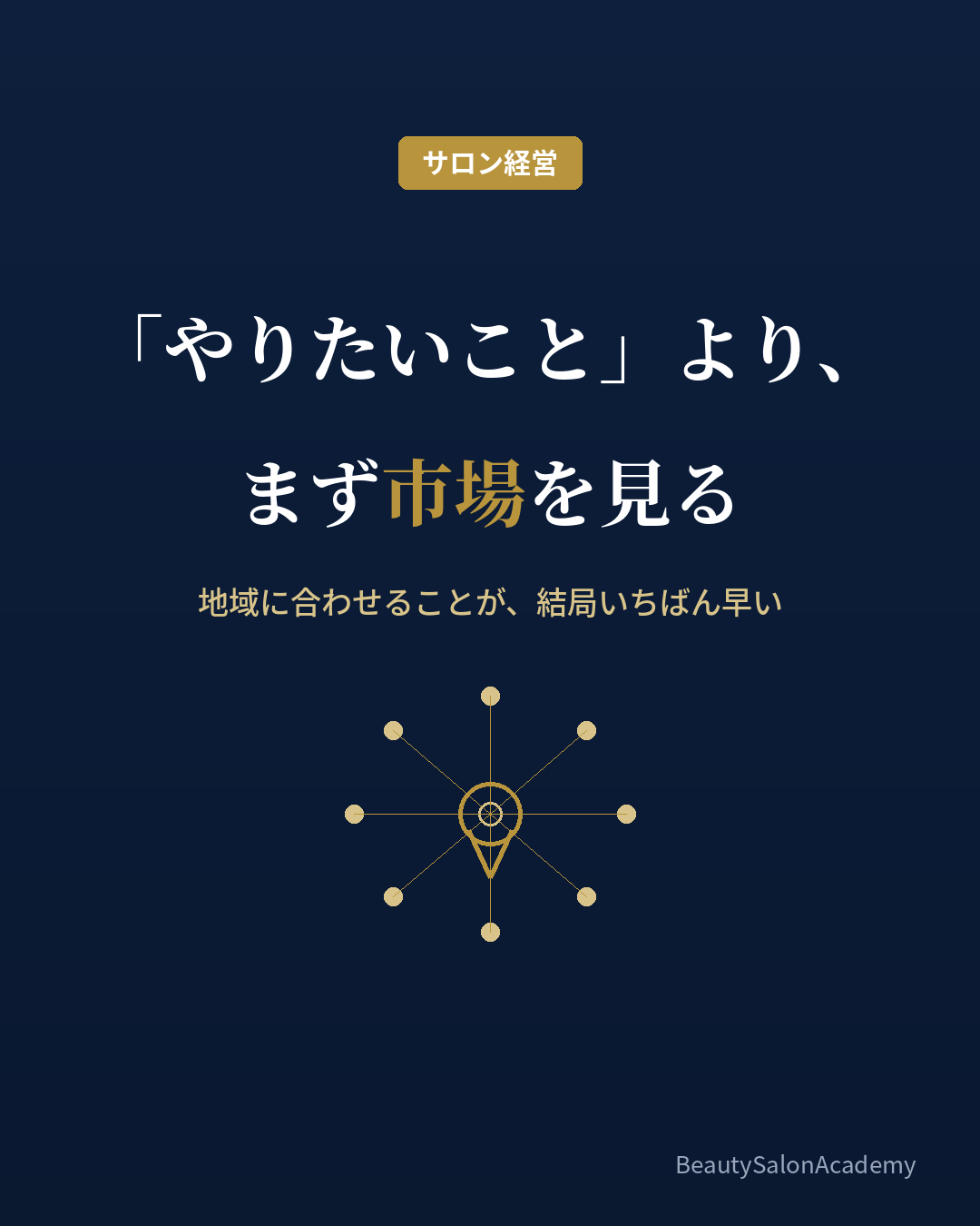 市場と地域に合わせるサロン経営