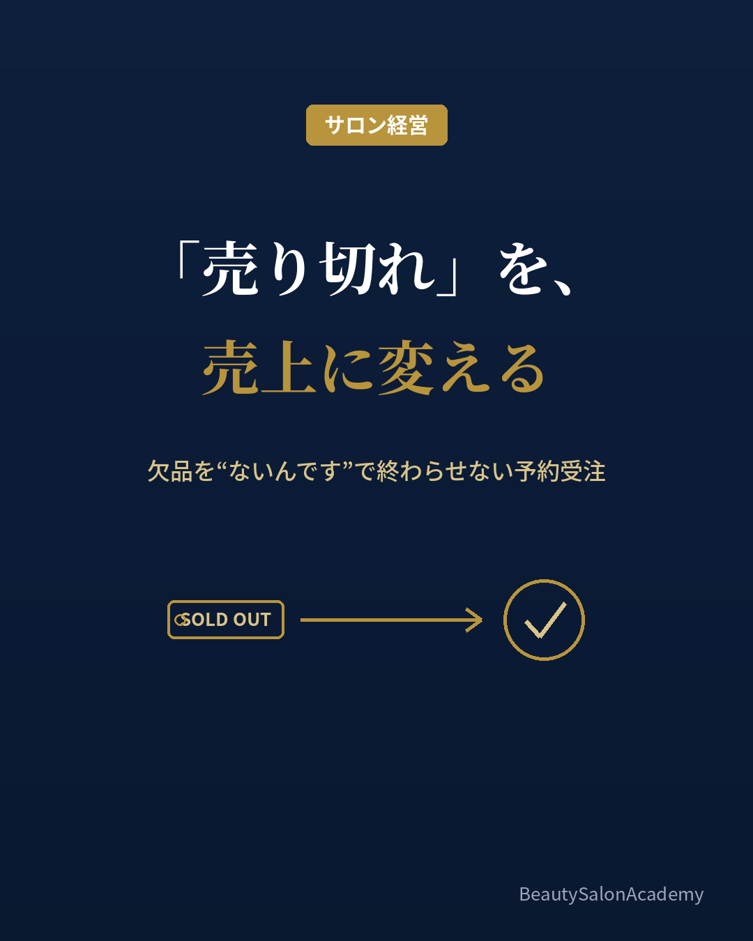 欠品を予約受注で売上に変える